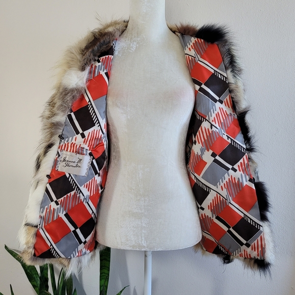 🎉HP VTG 70s Gimbels Patchwork Fur Coat - Picture 5 of 16